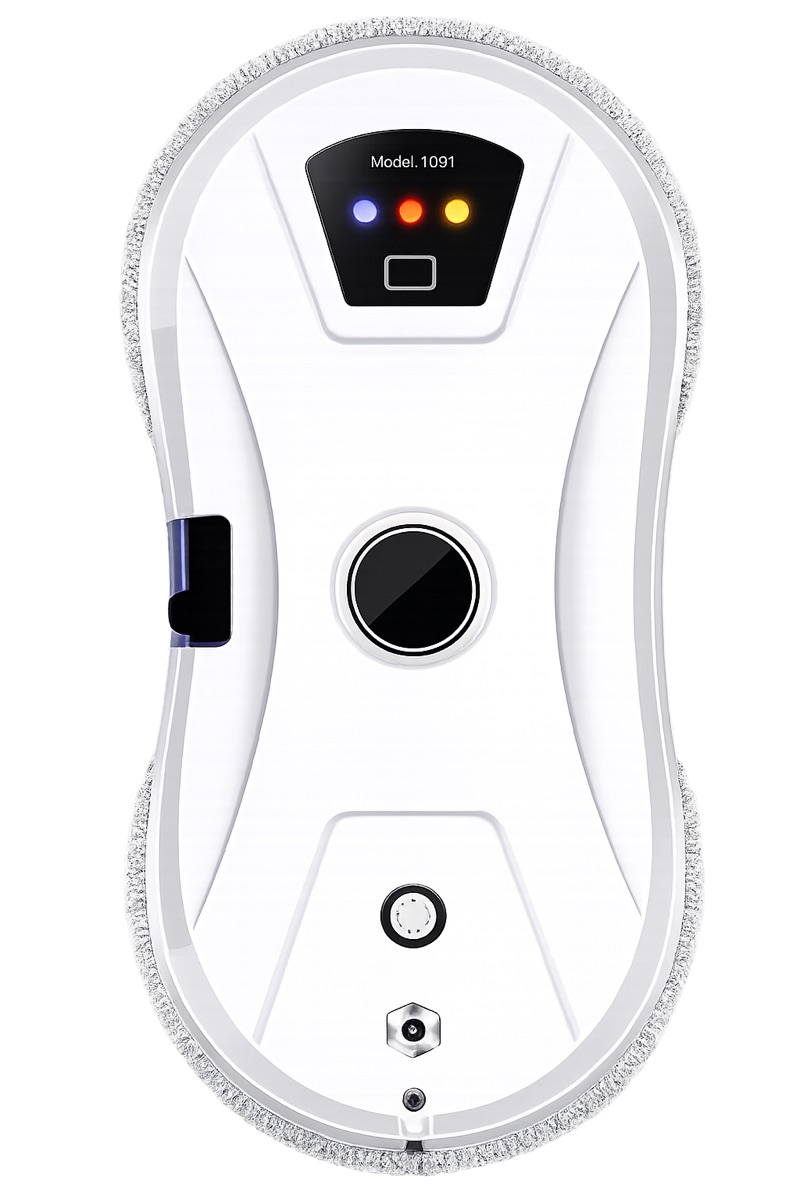 Robot lave-vitres automatique avec jet intégré, vue de face